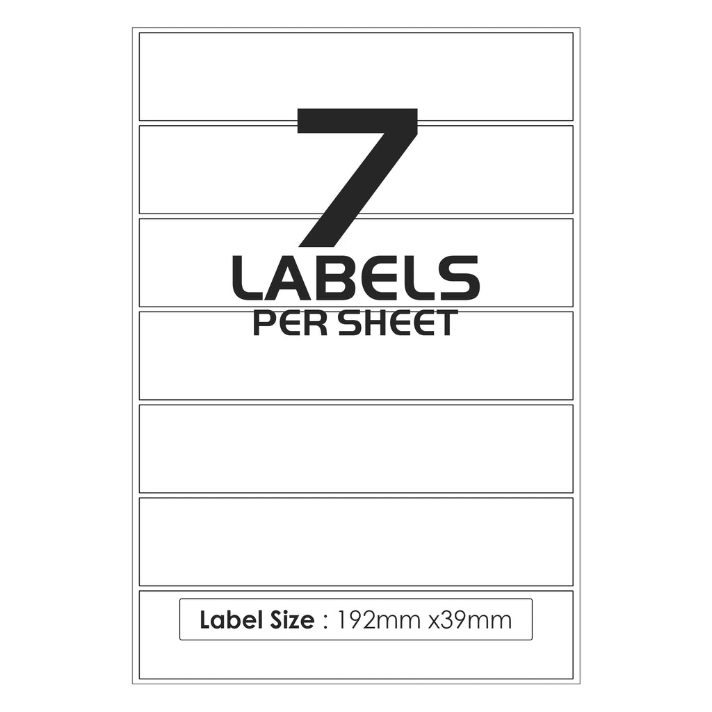 7 Labels Per Sheet